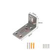 L Shaped Corner Brackets 90 Degree Right Angle Bracket Joint Fastener For Wood Furniture Bedframe Cabinet Connection Fixing