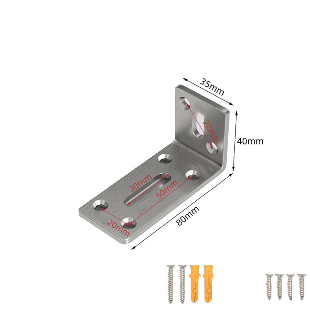 L Shaped Corner Brackets 90 Degree Right Angle Bracket Joint Fastener For Wood Furniture Bedframe Cabinet Connection Fixing