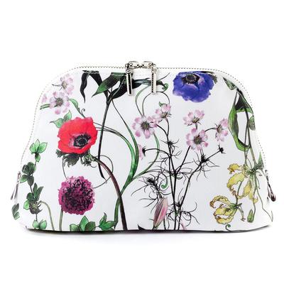Botanische Unschuld Runde Tasche mit Botanischen und Floralen Tragbarem Nylon-Make-up W1000810 (Groß) Druck, Beutel,