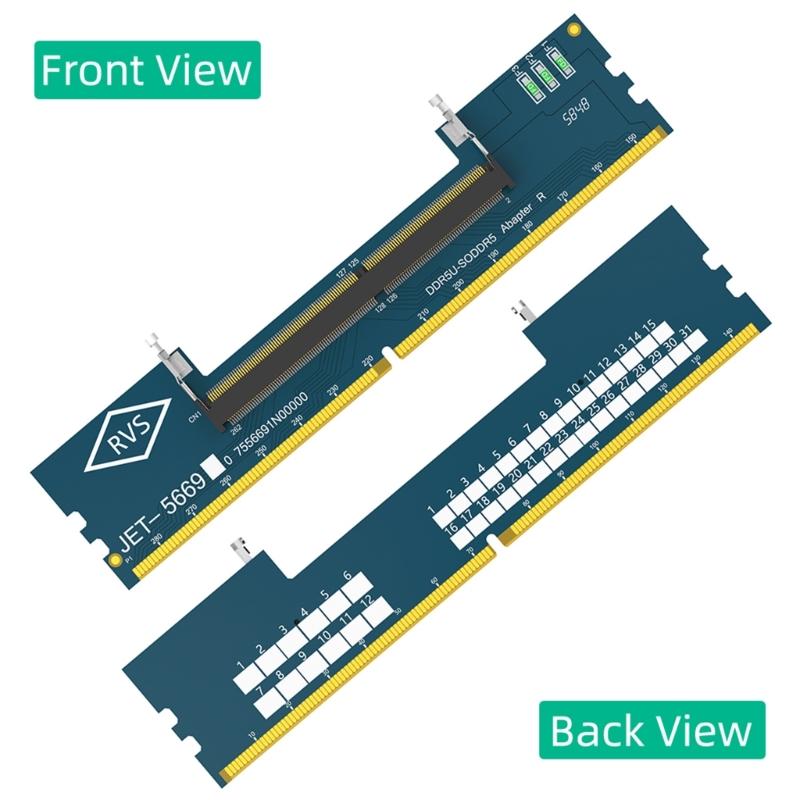 Notebook SO DDR5 zu DDR5 Leiterplatte gemäß Industriestandard JEDEC MO 337A DDR5 Adapterkarte