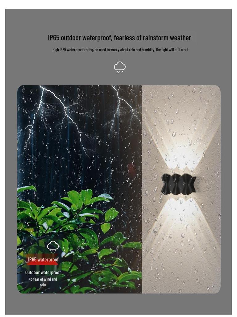 Creative Waterproof Outdoor Wall Light for Doorways, Courtyards, and Balconies