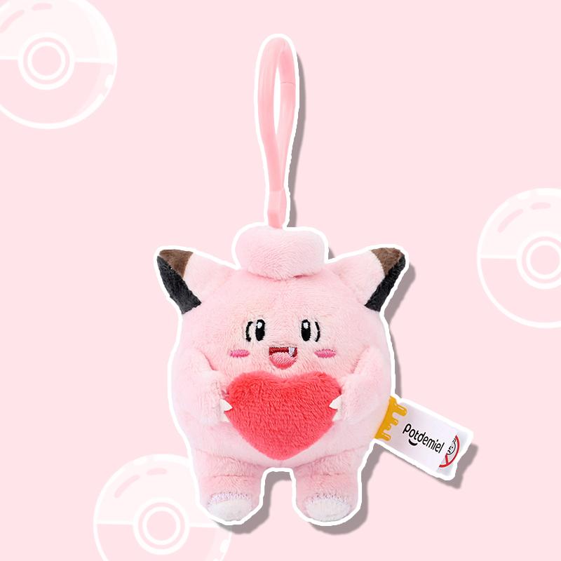 Cute Cartoon Monster Plush Keychain Children Backpack Pendant Soft Doll Toy
