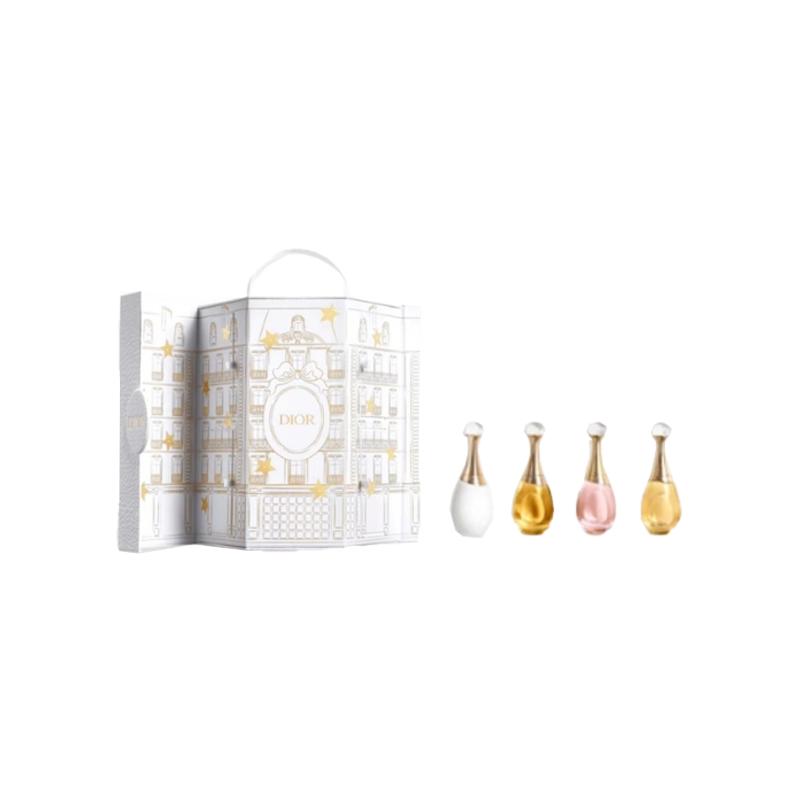 Dior Avenue Montaigne True Me Proben Geschenkbox Set von Vier Blumigen Düften EDP Pfirsich Jasmin Tuberose Vanille 5ml Muttertagsgeschenk für Mama