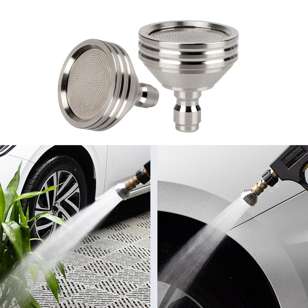 1/4Inch Quick Connect High Pressure Washer Nozzle Stainless Steel Sprays Head For Car Tire Cleaning and Flower Watering