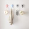 4pcs/8pcs Suction Cup Hooks Bathroom Towel and Loofah Hanger Strong Vacuum Hanging Hook Practical Robe Storage Rack