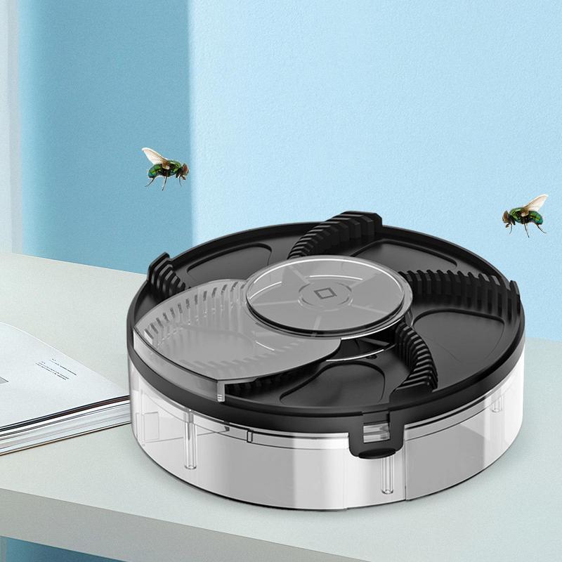 Electric Fly Trap Automatic Indoor Fly Traps Control Rechargeable Repel Tool Silent Household Flying Control For Home Patios