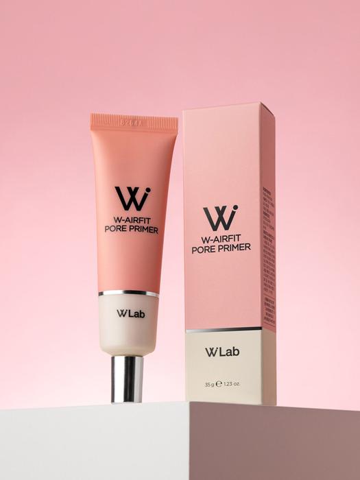 Wlab Double W Airfit Pore Primer Nude Pink 35g / Pore Eraser, Uneven Skin Texture Cover Makeup Fixer