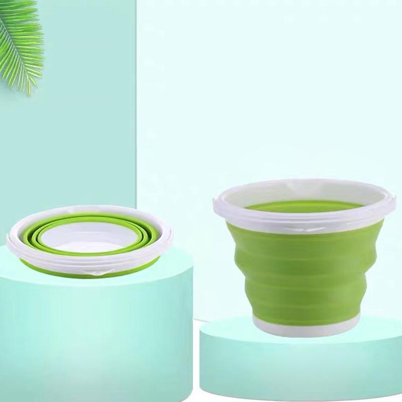 3L Collapsible Bucket Portable Folding Water Bucket Car Washing Fishing Bucket Household Plastic Travel Outdoor Camping Bucket