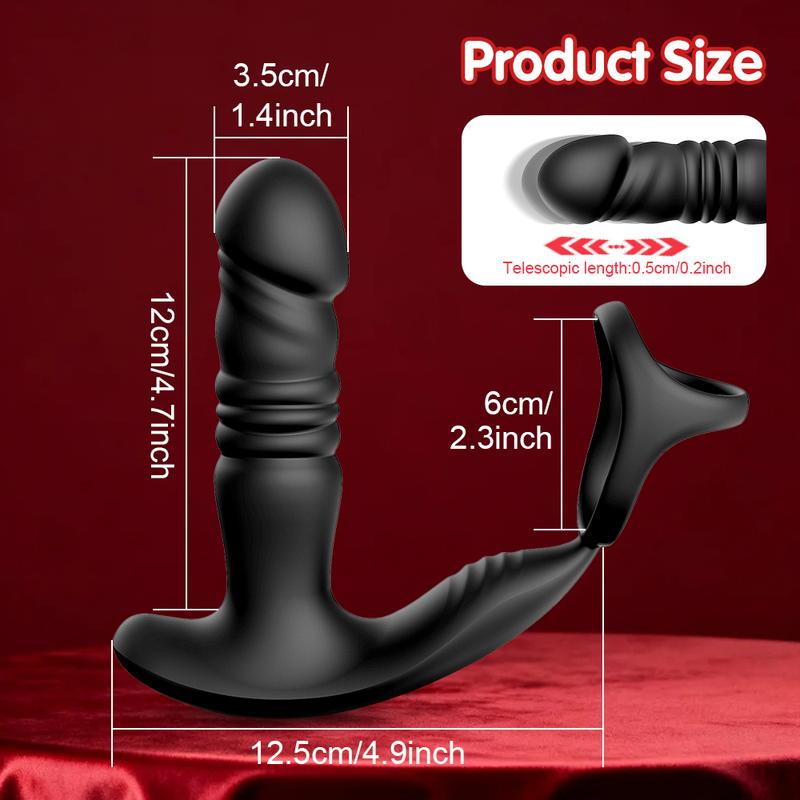 APP Control Vibrator for Men Male Thrusting Vibartor Prostate Massager Delayed Ejaculation Cork Ring Butt Plug Sex Toy for Adult