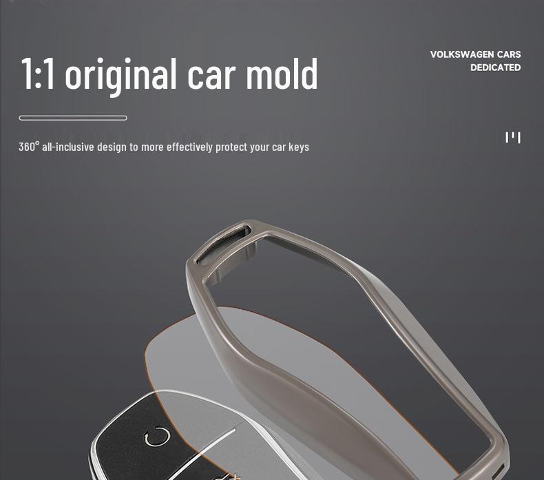 Compatible Key Cover for 2022 BYD Han DM-i EV Genesis Edition - Metal Shell Buckle