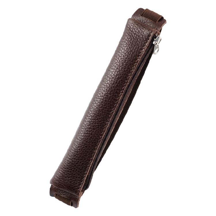 Leather Stylus Sleeve Portable Capacitive Pencil Case with Adjustable Elastic Band for Tablet Notebook Planner Folder