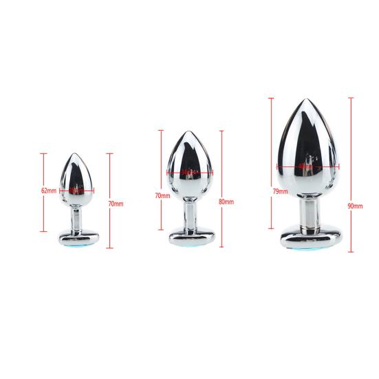 Liebe Herz Strass Edelstahl Anal Plug Prostata Massage Erwachsene Sex Spielzeug