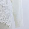 IHUASU Women's Autumn and Winter Knitwear V-neck Knit Bottom Light Loose Top