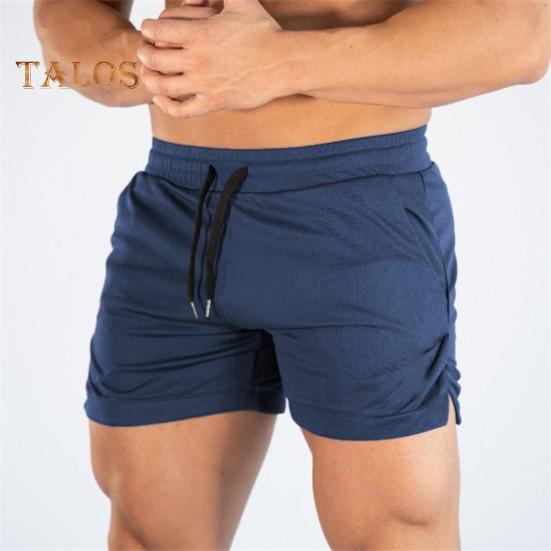 Herren Sportshorts Einfarbiges Design Normale Passform Freizeitshorts mit Kordelzug Schnelltrocknende Fitnessshorts