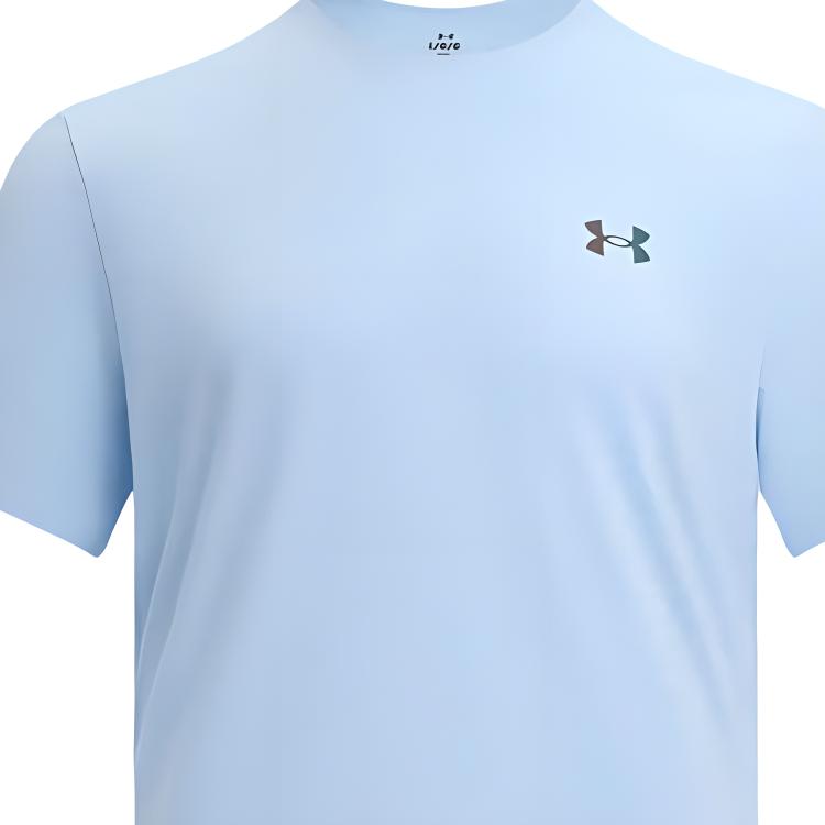 Under Armour Vanish Elite Vent Lightweight Dry Logo Solid Color Breathable Crew Neck Short Sleeve T-Shirt Men Tops Cloud-Blue 1383668-464