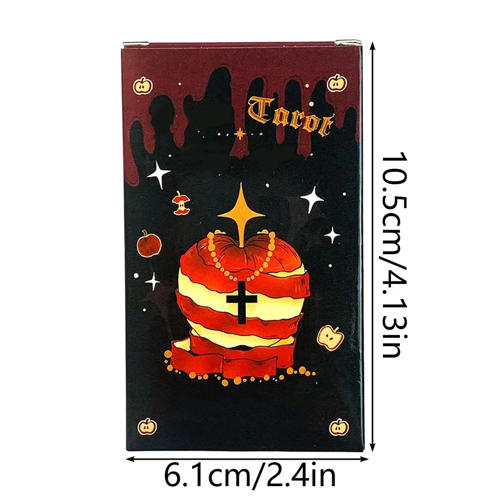 Carte dei Tarocchi Mazzo di Tarocchi di Halloween Divinazione Predittiva Tavola da Gioco, Gioco per Riunioni di Famiglia di Halloween, Regali di Natale