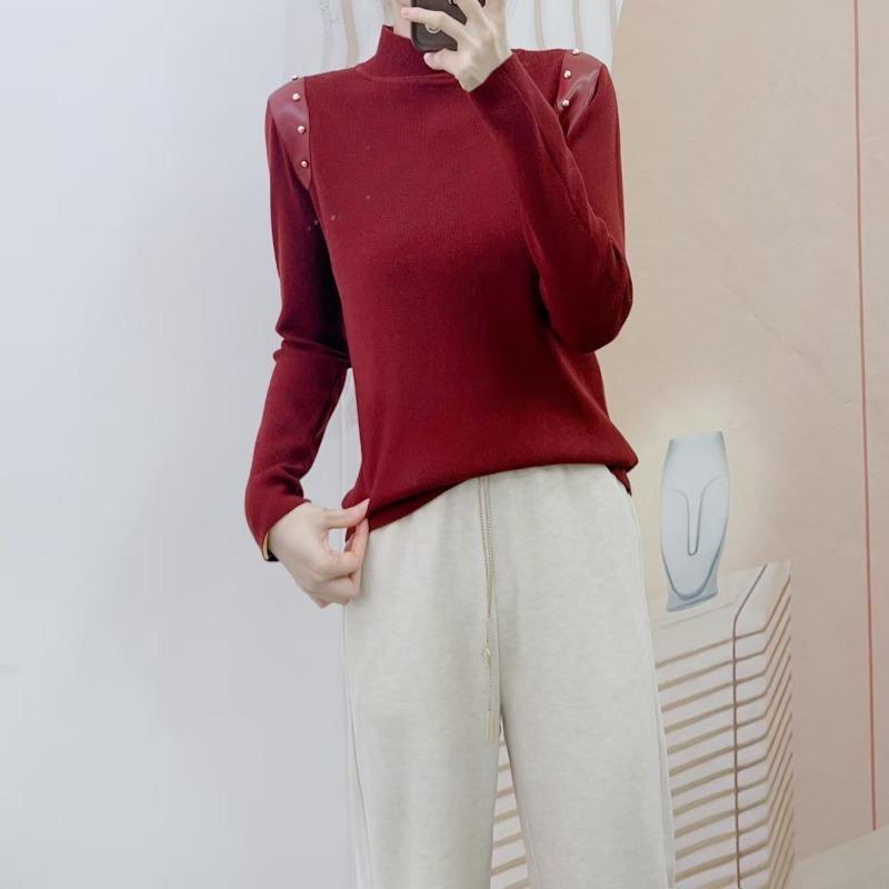 Autumn Fashion All-in-one Korean Version Slimming Simple Pullover Long-sleeved Sweater One size 4549₽