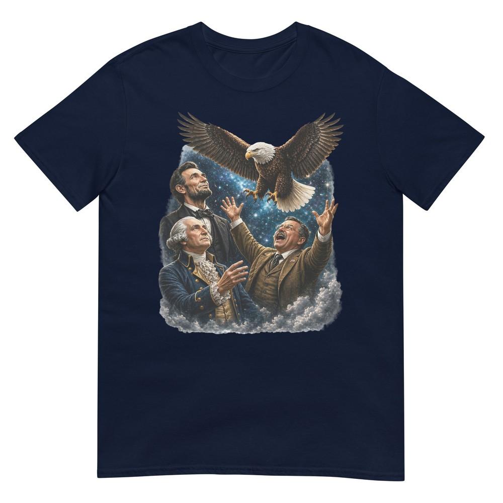 Funny Patriotic Presidents Bald Eagle Shirt Usa Novelty Tee TShirt S