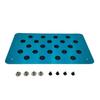 Aluminum alloy Car Non-slip Plate Carpet pedal Floor Mat Environmental Rubber Car Accessories Styling
