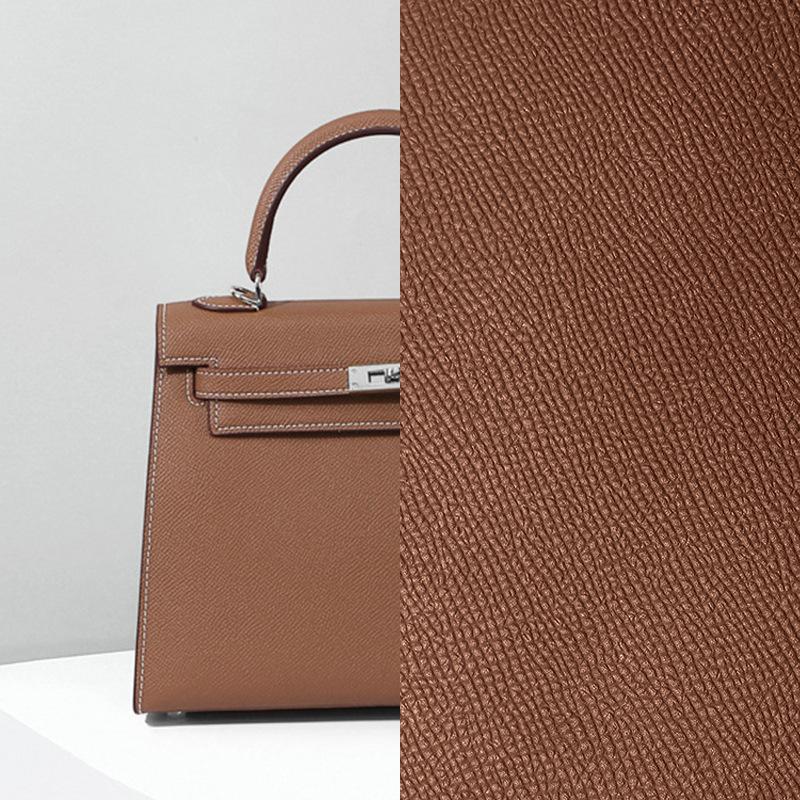 The Second Generation Kelly Bag Palm Pattern Cowhide Shoulder Bag Women's Leather Versatile Commuter Messenger Portable Kelly Bag