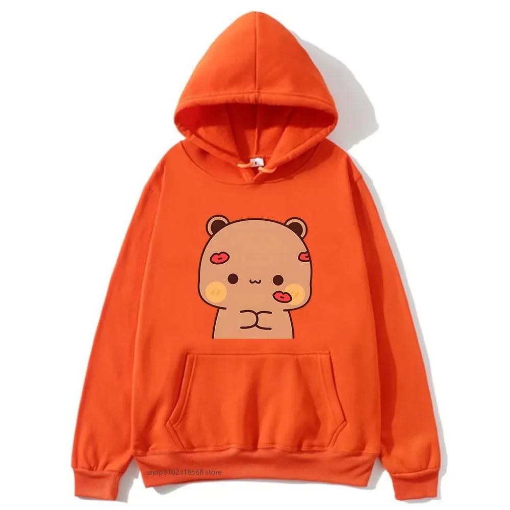 BuBu Kissed DuDu Hoodie Panda Bear Sweatshirt Couple Clothes Men Kawaii Women Tops Four Seasons Casual Streetwear