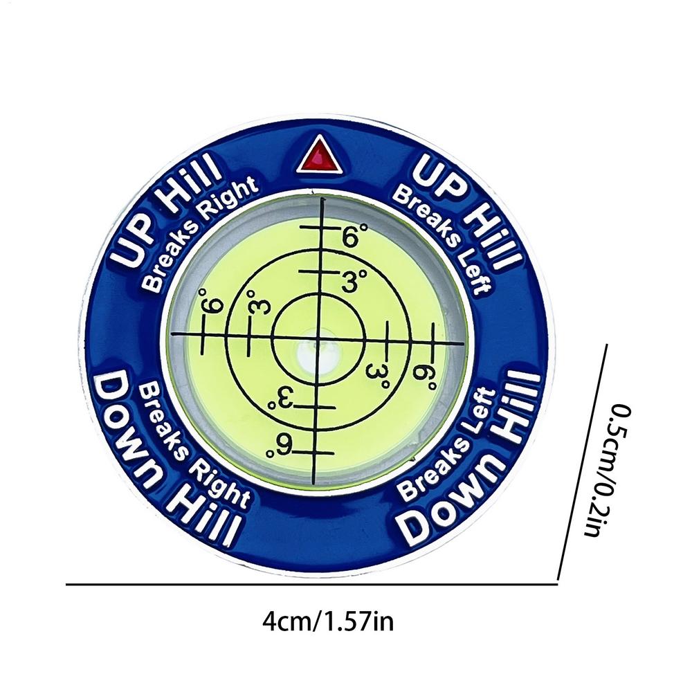 

Golf Putt Green Reader Horizontal Bubble Golf Training Green Reader On-Course Precise Green Reading Aid Golf Putt Training Aid