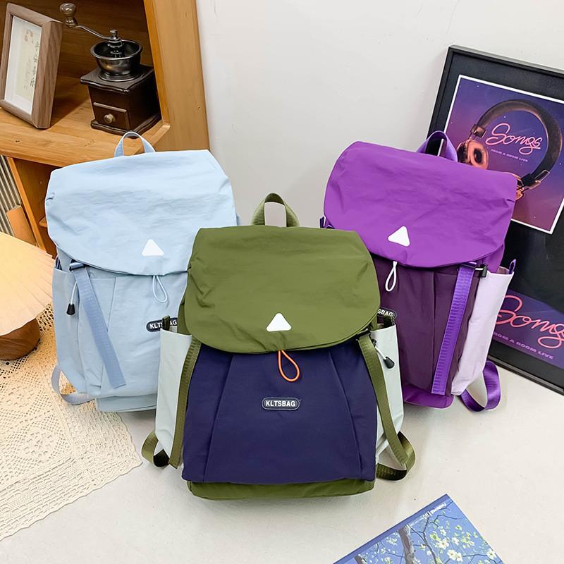 Splicing Casual Color Boys Shoulders Bag Sports Style Outdoor Student Backpack