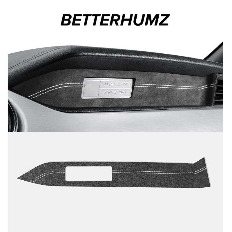Für Ford Mustang 2015-2023 Hergestellt aus Alcantara Auto-Innenraum Armaturenbrett Verkleidungsleisten Instrumentenaufkleber Tuning-Zubehör