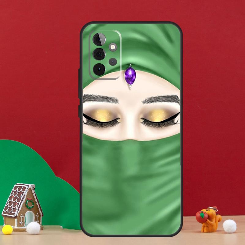 Muslim Islamic Girls Arabic Hijab Case For Samsung Galaxy A56 A33 A13 A36 A23 A52 A32 A12 A54 A34 A14 A16 A53 A15 A35 A55 A17