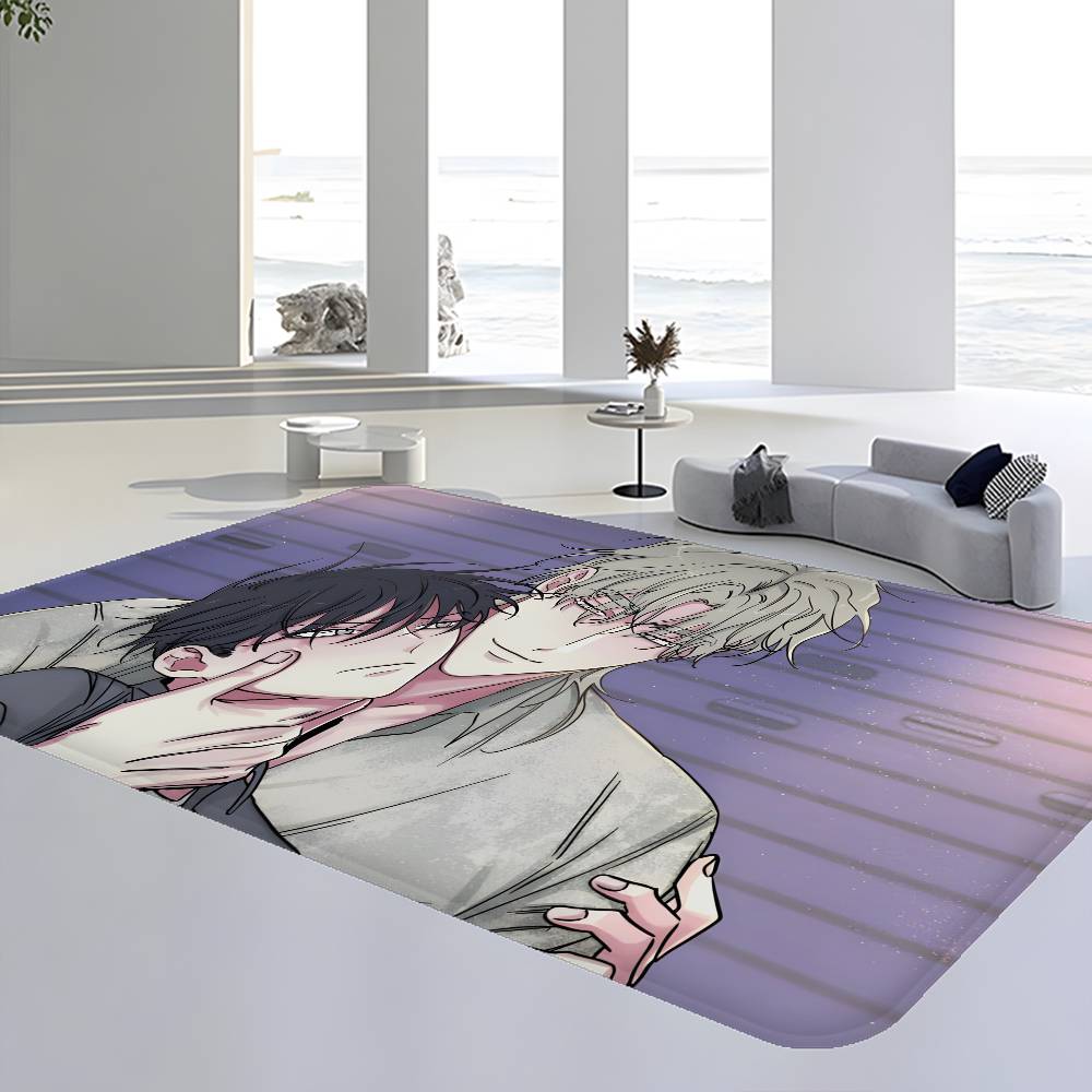 Low Tide In Twilight Anime Floor Mat INS Style Soft Bedroom Floor House Laundry Room Mat Anti-skid Household Carpets