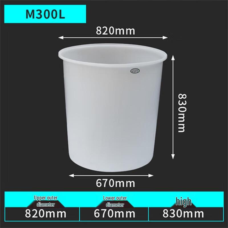 Пластиковая круглая бочка Lainuo повышенной прочности, пищевого качества
