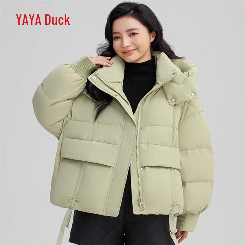

YAYA 2024 Women s Short Hooded Down Jacket YE4B613441A S