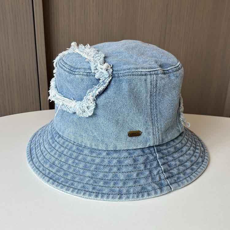 Retro old washed worn denim fisherman hat children spring and summer women's leisure versatile tide basin hat