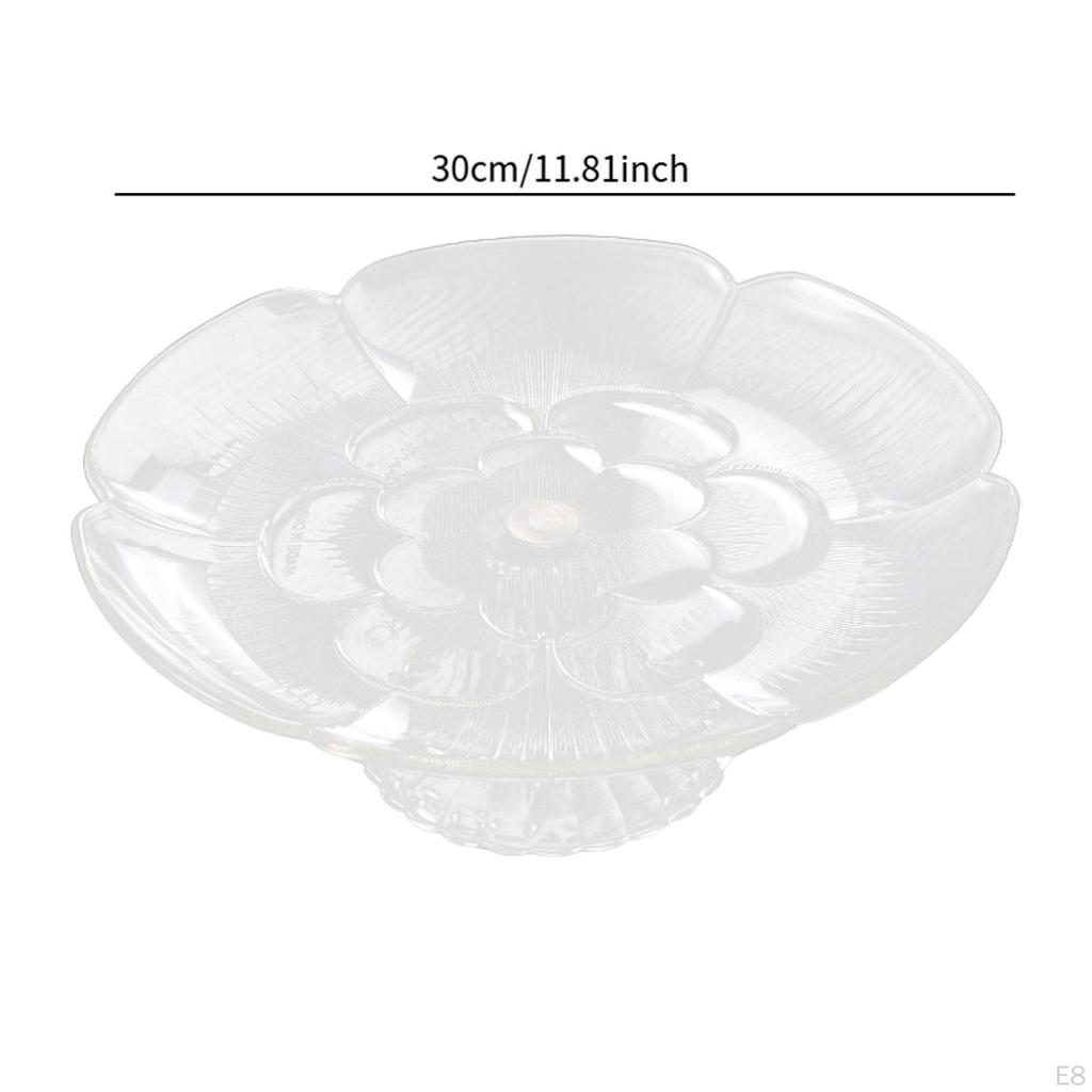 Acrylic Display Stand for Fruits And Cupcakes, Serving Tray with Base Home Snacks