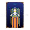 The Astronaut Journey Metal Plaque Poster Retro Wall Decor Kitchen Designing Design Pub Tin Sign Poster