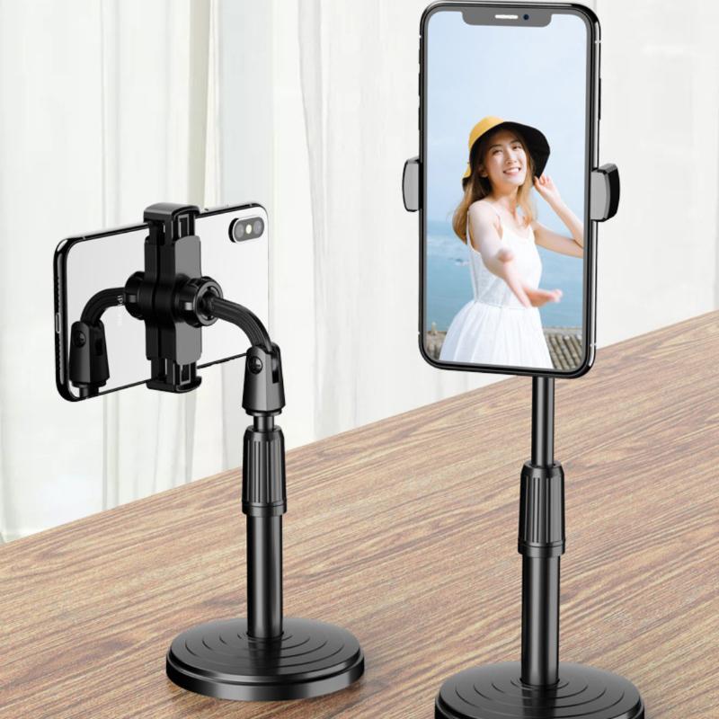 1Pc Mobile Phone Desktop Bracket Adjustable Lifting Lazy Mobile Phone Holder Countertop Teacher Online Class Teaching Photo Live Shooting