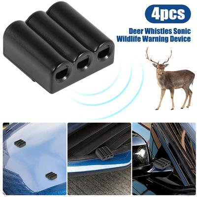 4PCS Car Deer Whistles Avoids Deer Collisions Animal Repeller Ultrasonic Animal Whistle Warn Deer Wildlife Warning Device