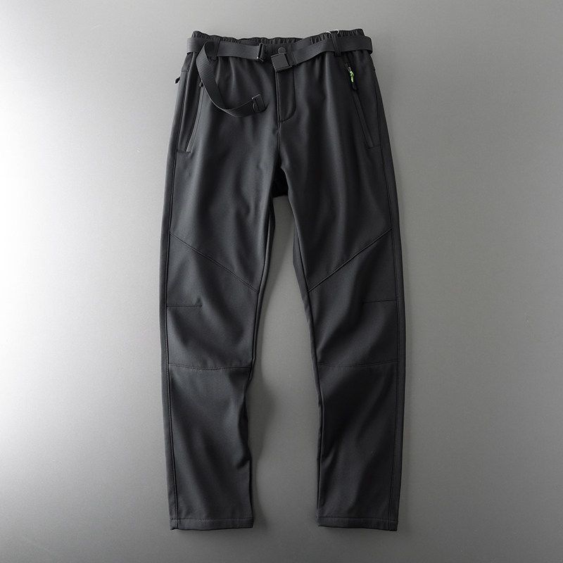Label Cutting Factory Direct Sales Tactical Pants Men's Waterproof Soft Shell Fleece-lined Fall and Winter Outdoor Workout Pants Winter Casual Pants