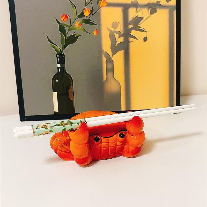 Crab Ceramic Household Ashtray with Cover Anti-flying Office Living Room Ornaments Jewelry Storage Box Cute Table Ashtray
