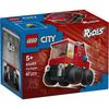 LEGO City Ride Fire Truck Toy Building Set for Kids Ages 5-8 Educational Block Vehicle 60482