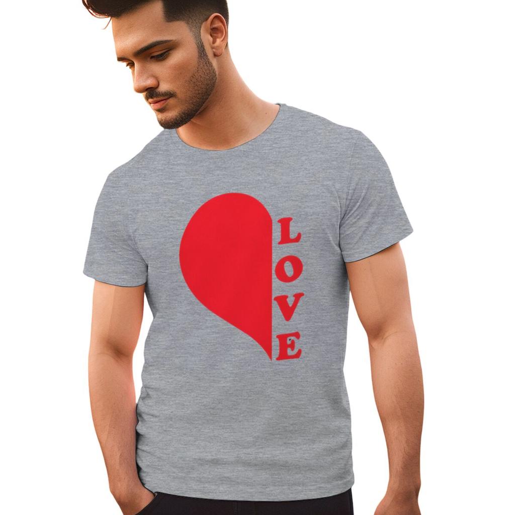 Red Heart Print Couples Graphics Matching Tshirt LOVE Fashion Vintage Women Men Casual Valentines Day Gifts Lovers Tee Shirt