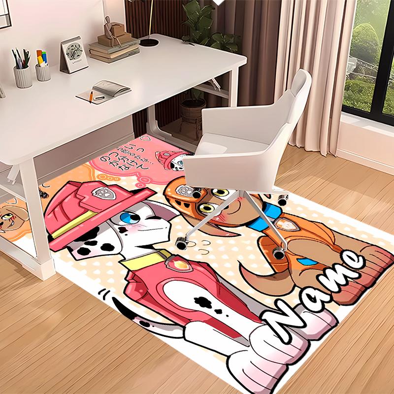 Custom personalization Paw Patrol Print Area Rug - Soft, Washable Non-Slip Indoor Mat,Living Room,Home&Office Decorative Rug