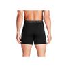 Under Armour Elastic Letter Logo Slim Fit Boxer Briefs 3 Pack Men underwear Black 1387425-001