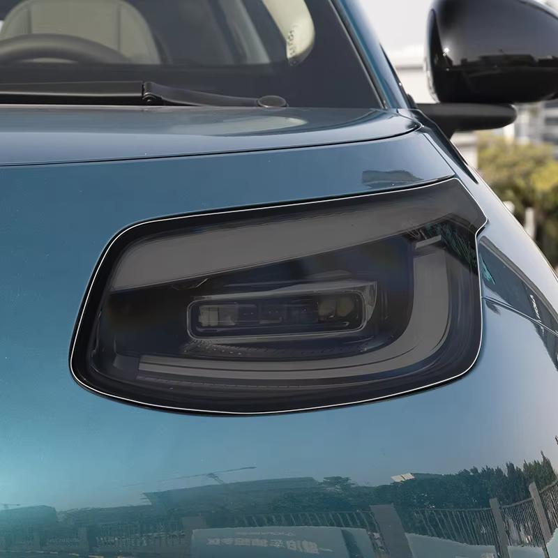 Car Headlight Protective Film For GAC AION UT 2025 Transparent Black TPU Light Sticker Accessories Headlamp Restoration