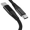 Factory  Black Nylon Braid Pd 60w Phone Fast Charger 3m Usb Type C To Type C Charging  Data Cable for Iphone15 16 Plus