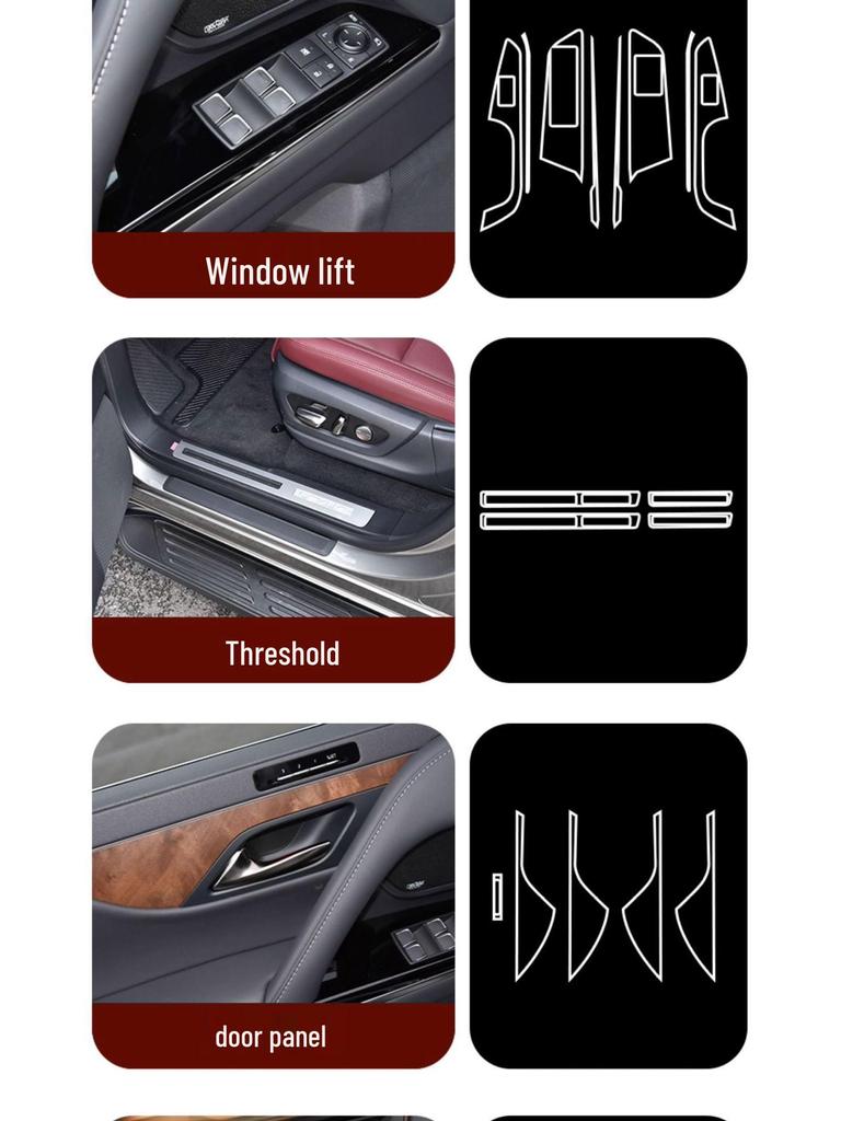 Lexus LX600/700h 2025 Center Console Gear Shift & Navigation Screen Protective Film