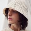 RE RHEE BRAIDED BUCKET HAT WHITE