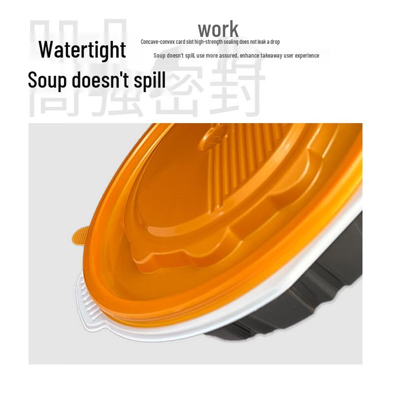 Fang Jia Jie 1500ml Engångs Rund Takeaway Matlåda