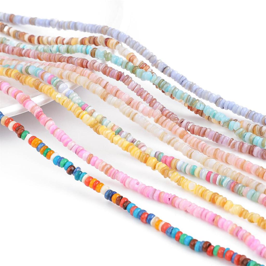 Natural Seashells Irregular Mesopores And Circular Spacer Beads For DIY Necklace Bracelet Earrings Jewelry Making