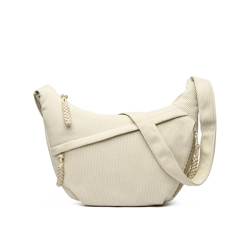 

Japan Style Women Crossbody Bag New Casual Large Capacity Corduroy Shoulder Bag Versatile Multi Pocket Commuting Hobos Bag